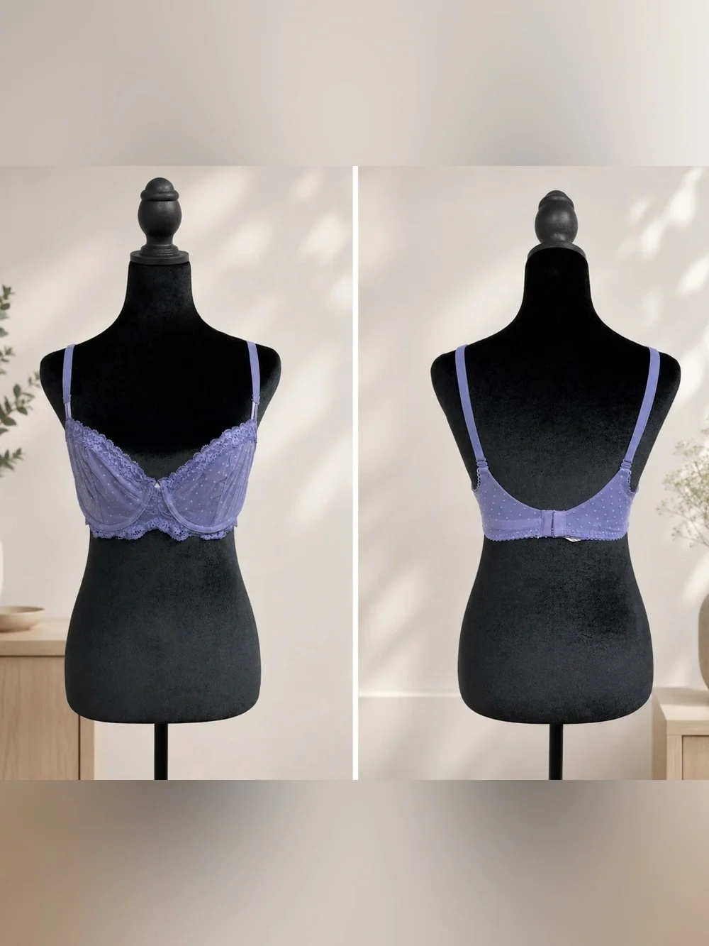 Victoria's Secret Lavender Lace Underwire Bra